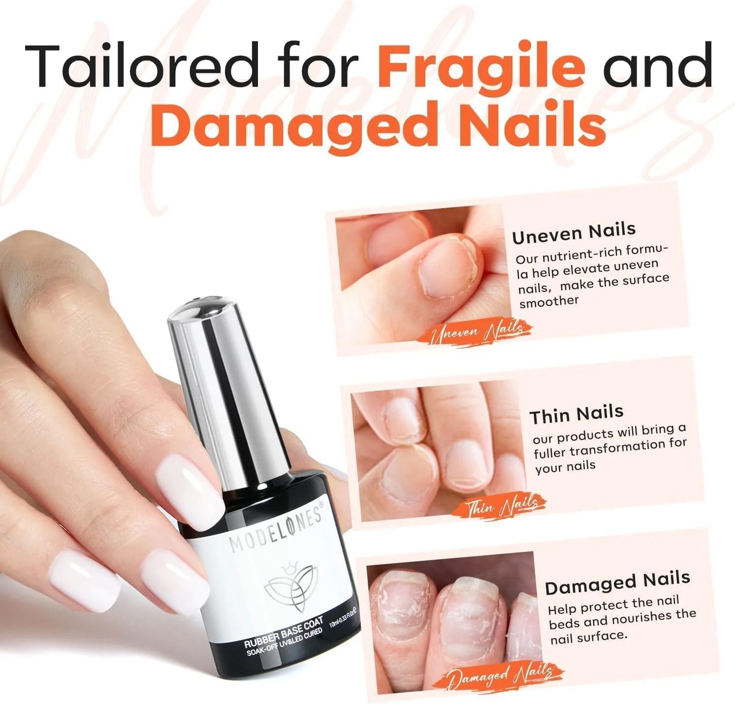 ژل بیس لاستیکی شیری رنگ مدلونز، 6 در 1، برای تقویت اکستنشن اپکس، محافظت ماندگار، لاک ژل رنگی با پخت UV، مانیکور برای ناخن های شکننده، مناسب سالن های هنری ژل بیس لاستیکی شیری رنگ مدلونز، 6 در 1، برای تقویت اکستنشن اپکس، محافظت ماندگار، لاک ژل رنگی با پخت UV، مانیکور برای ناخن های شکننده، مناسب سالن های هنری