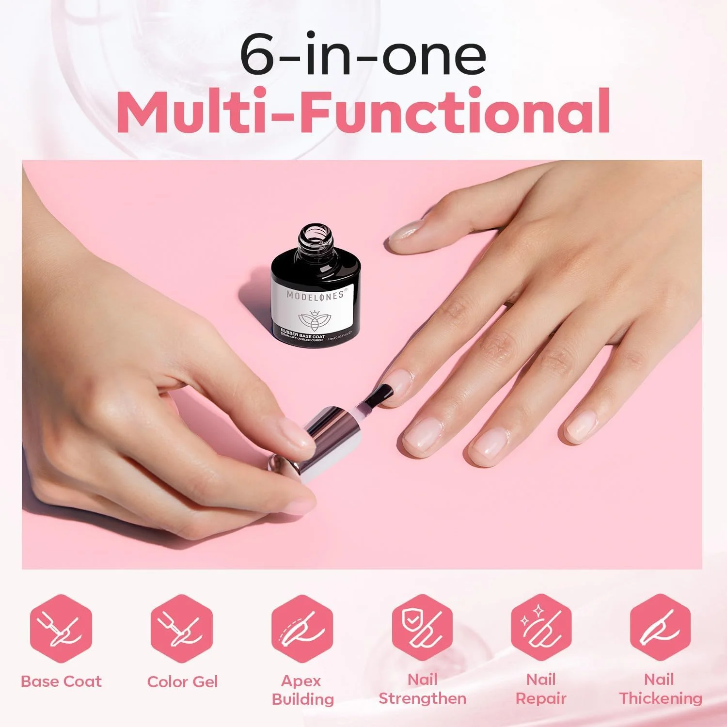 ژل بیلدر ناخن مدلونز، ژله ای صورتی 6 در 1، پوشش پایه رابر نود، تقویت کننده، ایجاد اپکس، اکستنشن، ماندگاری طولانی، محافظت کننده، خیساندن، لاک ژل پایه رنگی یو وی، مانیکور برای ناخن های شکننده، هنر، استفاده خانگی ژل بیلدر ناخن مدلونز، ژله ای صورتی 6 در 1، پوشش پایه رابر نود، تقویت کننده، ایجاد اپکس، اکستنشن، ماندگاری طولانی، محافظت کننده، خیساندن، لاک ژل پایه رنگی یو وی، مانیکور برای ناخن های شکننده، هنر، استفاده خانگی