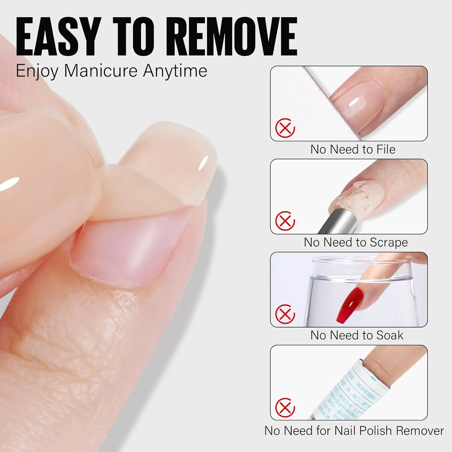 لاک پایه جدا شدنی تومیکا، 15 میلی لیتر لاک پایه ژلی شفاف برای طراحی ناخن، هدیه مانیکور برای دختران، نیاز به لامپ UV، استفاده آسان، بدون لب پر شدن، بادوام و ایمن برای استفاده در سالن و مانیکور خانگی لاک پایه جدا شدنی تومیکا، 15 میلی لیتر لاک پایه ژلی شفاف برای طراحی ناخن، هدیه مانیکور برای دختران، نیاز به لامپ UV، استفاده آسان، بدون لب پر شدن، بادوام و ایمن برای استفاده در سالن و مانیکور خانگی