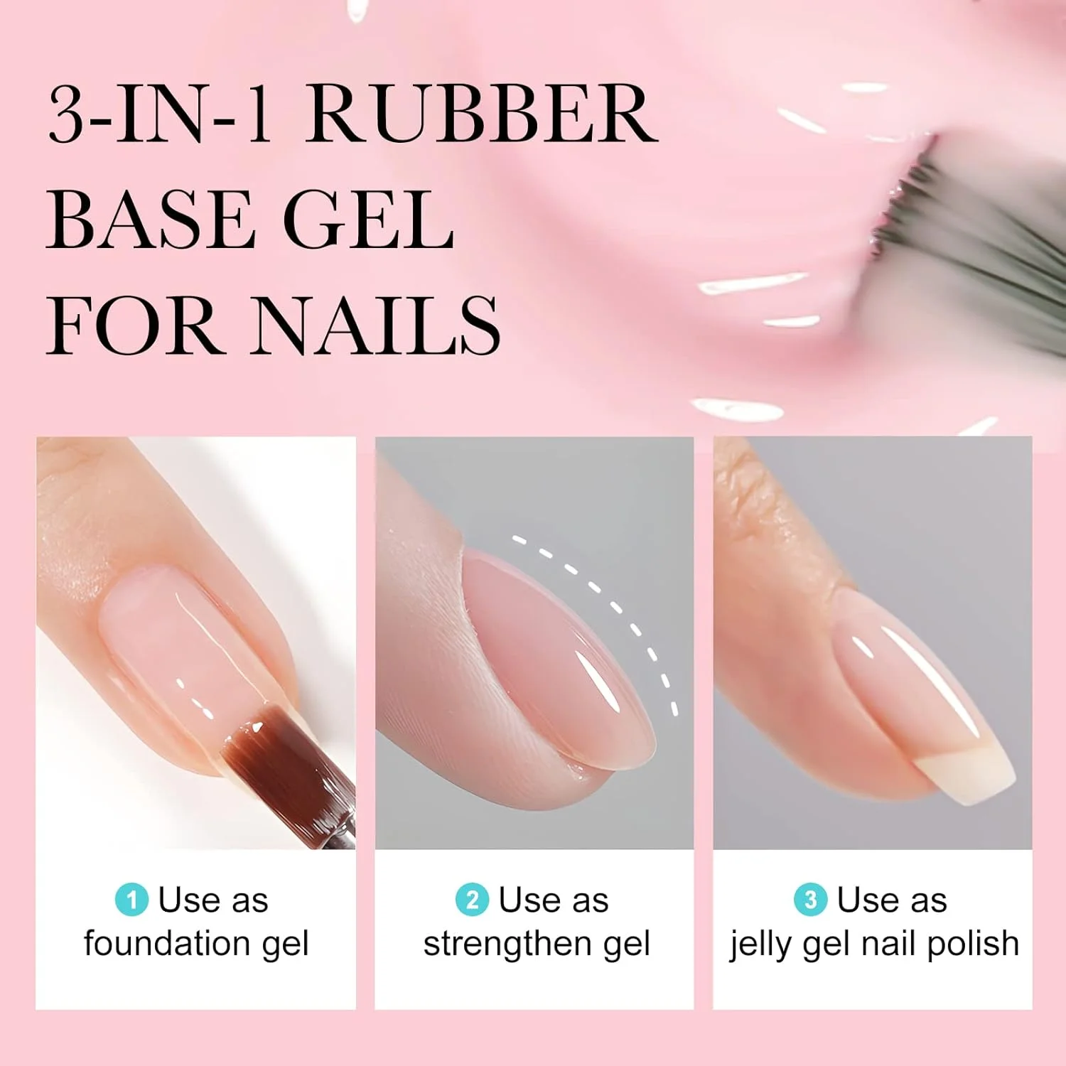 ژل بیس رابر 3 در 1 ونالیزا برای ناخن، ست لاک ژل ژله ای 12 رنگ، صورتی کالباسی، خنثی، شفاف، سفید شیری، ژل لاک صورتی ملایم، کیت تقویت کننده ژل بیس رابر 3 در 1 ونالیزا برای ناخن، ست لاک ژل ژله ای 12 رنگ، صورتی کالباسی، خنثی، شفاف، سفید شیری، ژل لاک صورتی ملایم، کیت تقویت کننده