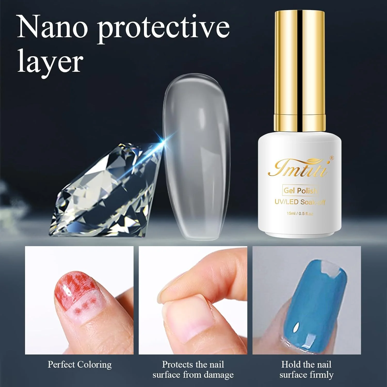 لاک ژل بیس کت لاستیکی شفاف، 15 میلی لیتر، بیس کت شفاف برای تقویت و رشد ناخن، مرطوب کننده، مغذی، فرمول غیر زرد کننده