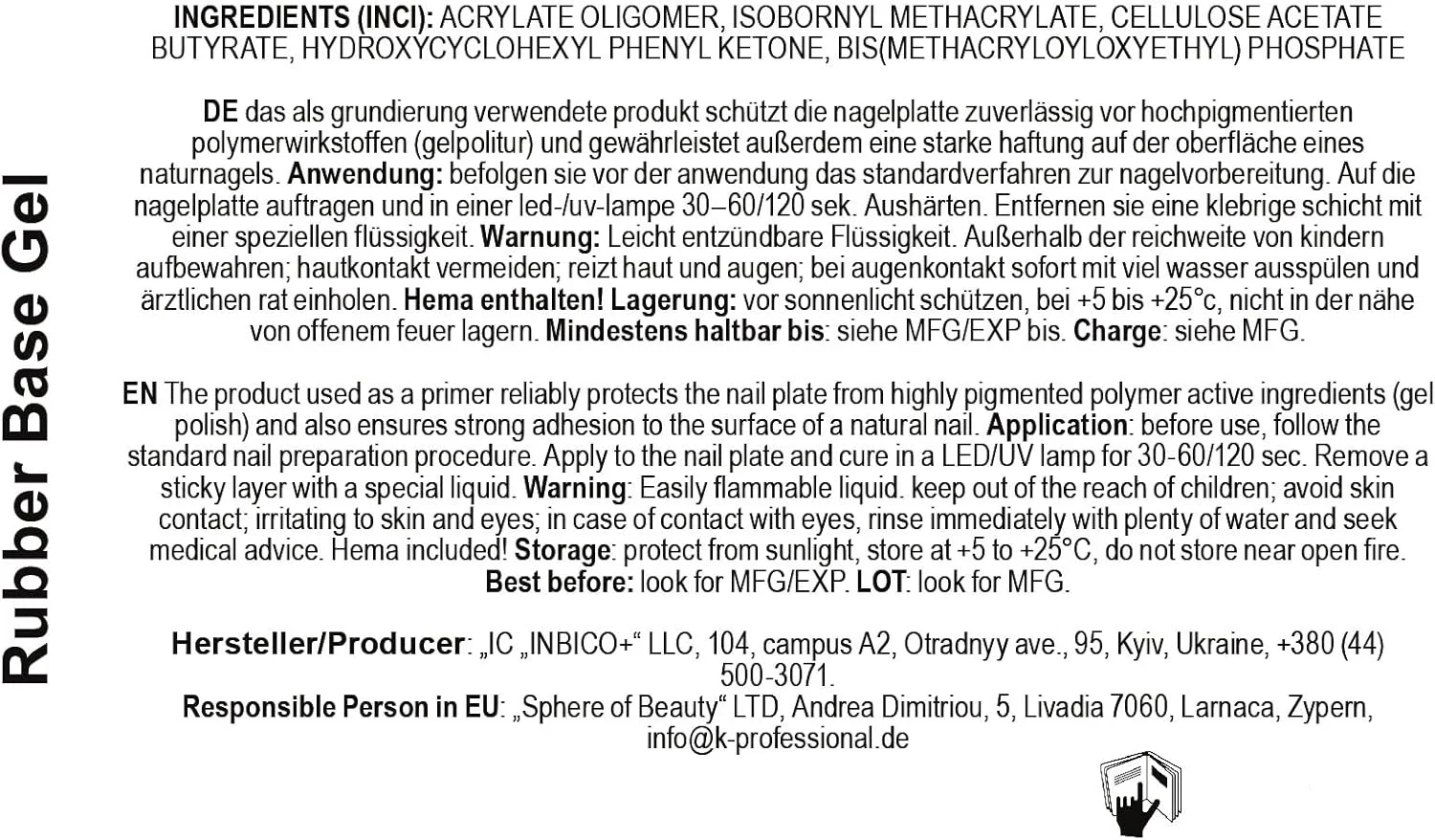 ژل بیس رابر مشکی کدی پروفشنال - لاک ژل بیس کوت UV LED Soak Off - لاک ژل بیس مشکی بسیار مقاوم، با کاربرد و ریمو آسان 8 میل ژل بیس رابر مشکی کدی پروفشنال - لاک ژل بیس کوت UV LED Soak Off - لاک ژل بیس مشکی بسیار مقاوم، با کاربرد و ریمو آسان 8 میل