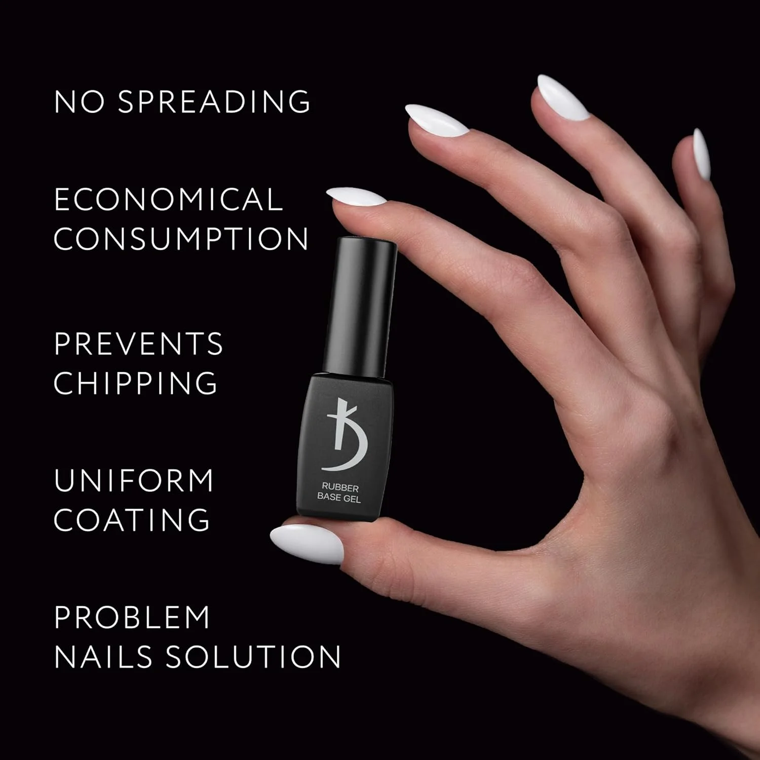 ژل بیس رابر مشکی کدی پروفشنال - لاک ژل بیس کوت UV LED Soak Off - لاک ژل بیس مشکی بسیار مقاوم، با کاربرد و ریمو آسان 8 میل ژل بیس رابر مشکی کدی پروفشنال - لاک ژل بیس کوت UV LED Soak Off - لاک ژل بیس مشکی بسیار مقاوم، با کاربرد و ریمو آسان 8 میل