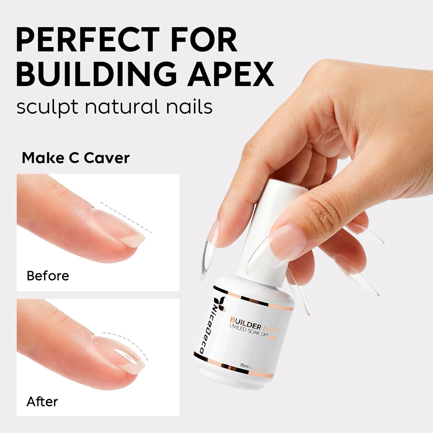 ست لاک ژل بیس بیلدر Nicedeco Hema Free، بدون تست حیوانی، وگان، شامل 2 عدد 15 میل، رنگ سفید و بی رنگ، قابل استفاده با LED و UV، مناسب برای مانیکور (2-6) ست لاک ژل بیس بیلدر Nicedeco Hema Free، بدون تست حیوانی، وگان، شامل 2 عدد 15 میل، رنگ سفید و بی رنگ، قابل استفاده با LED و UV، مناسب برای مانیکور (2-6)