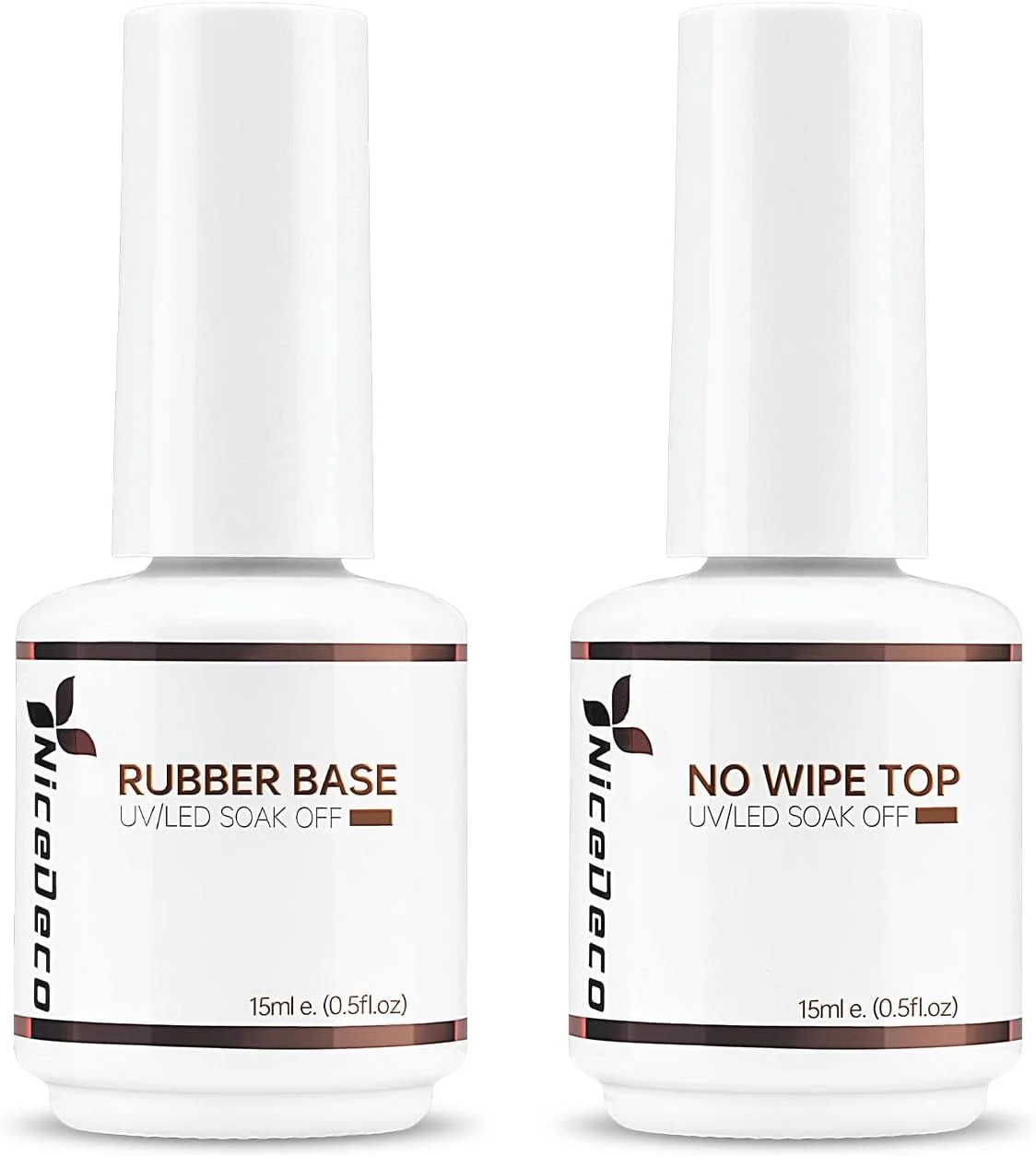 لاک ژل پایه لاستیکی شفاف بدون هما Nicedeco و تاپ کت ژل بدون نیاز به دستمال کشیدن، بدون تست حیوانی، وگان، براق و درخشان لاک ژل پایه لاستیکی شفاف بدون هما Nicedeco و تاپ کت ژل بدون نیاز به دستمال کشیدن، بدون تست حیوانی، وگان، براق و درخشان