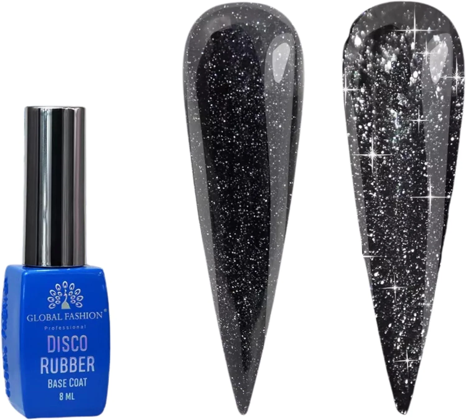 بیس رابر دیسکو رفلکتیو حرفه ای گلوبال فشن | 8 میلی لیتر | درخشش ماندگار | طراحی ناخن | (10) بیس رابر دیسکو رفلکتیو حرفه ای گلوبال فشن | 8 میلی لیتر | درخشش ماندگار | طراحی ناخن | (10)