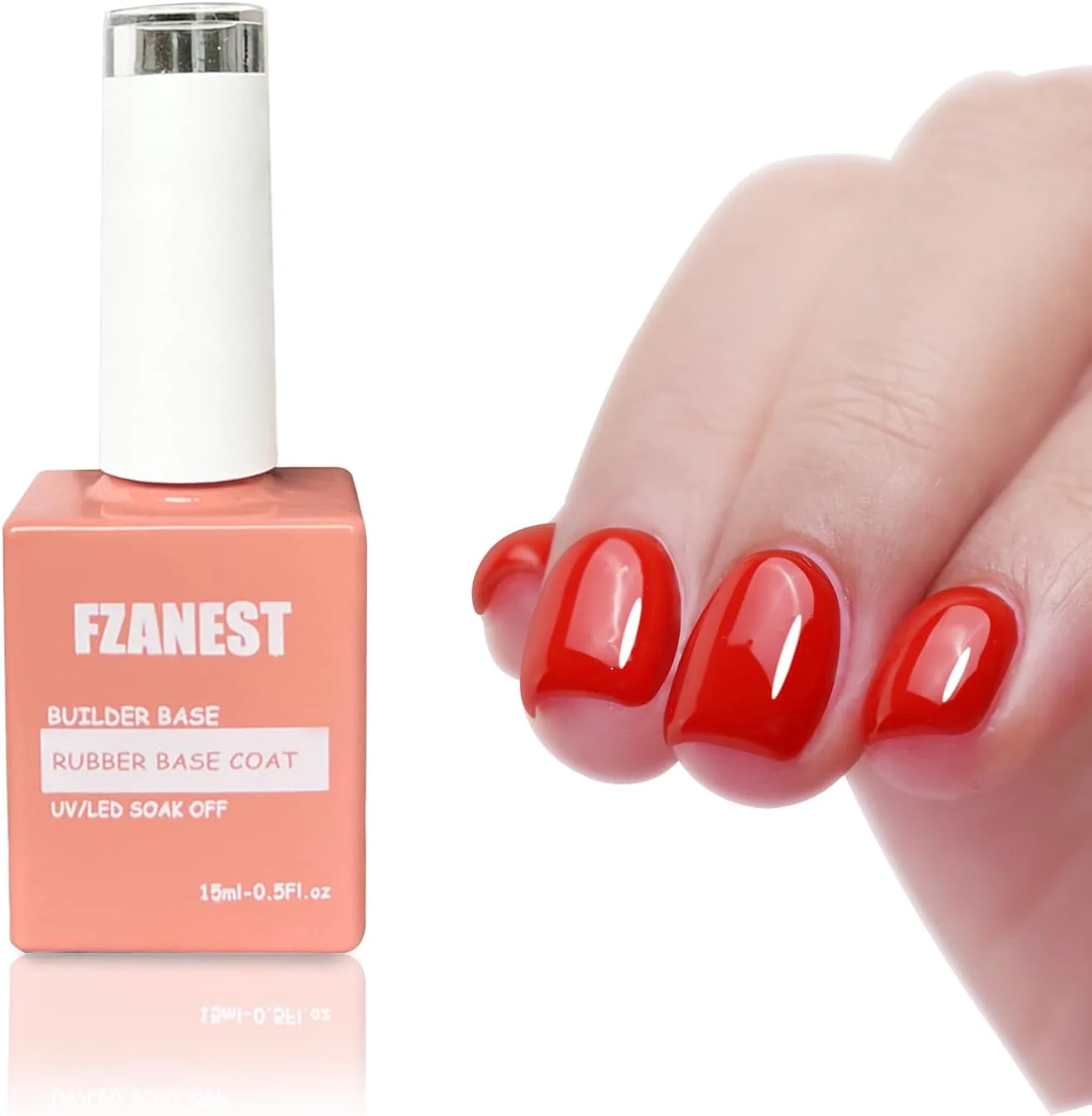 ژل بیلدر لاستیکی قرمز FZANEST، ژل بیلدر 6 در 1 در یک بطری، ژل تقویت کننده اکستنشن برای ناخن های ژلی، لایه پایه ژل بیلدر لاستیکی قرمز FZANEST، ژل بیلدر 6 در 1 در یک بطری، ژل تقویت کننده اکستنشن برای ناخن های ژلی، لایه پایه