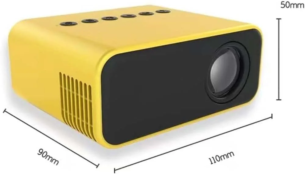 پروژکتور جیبی مینی - پروژکتور فیلم قابل حمل HD با قابلیت نمایش صفحه نمایش گوشی، طراحی زرد رنگ جمع و جور، دستگاه سرگرمی خانگی برای فیلم، بازی، مسافرت، ارائه و شب های خانوادگی پروژکتور جیبی مینی - پروژکتور فیلم قابل حمل HD با قابلیت نمایش صفحه نمایش گوشی، طراحی زرد رنگ جمع و جور، دستگاه سرگرمی خانگی برای فیلم، بازی، مسافرت، ارائه و شب های خانوادگی