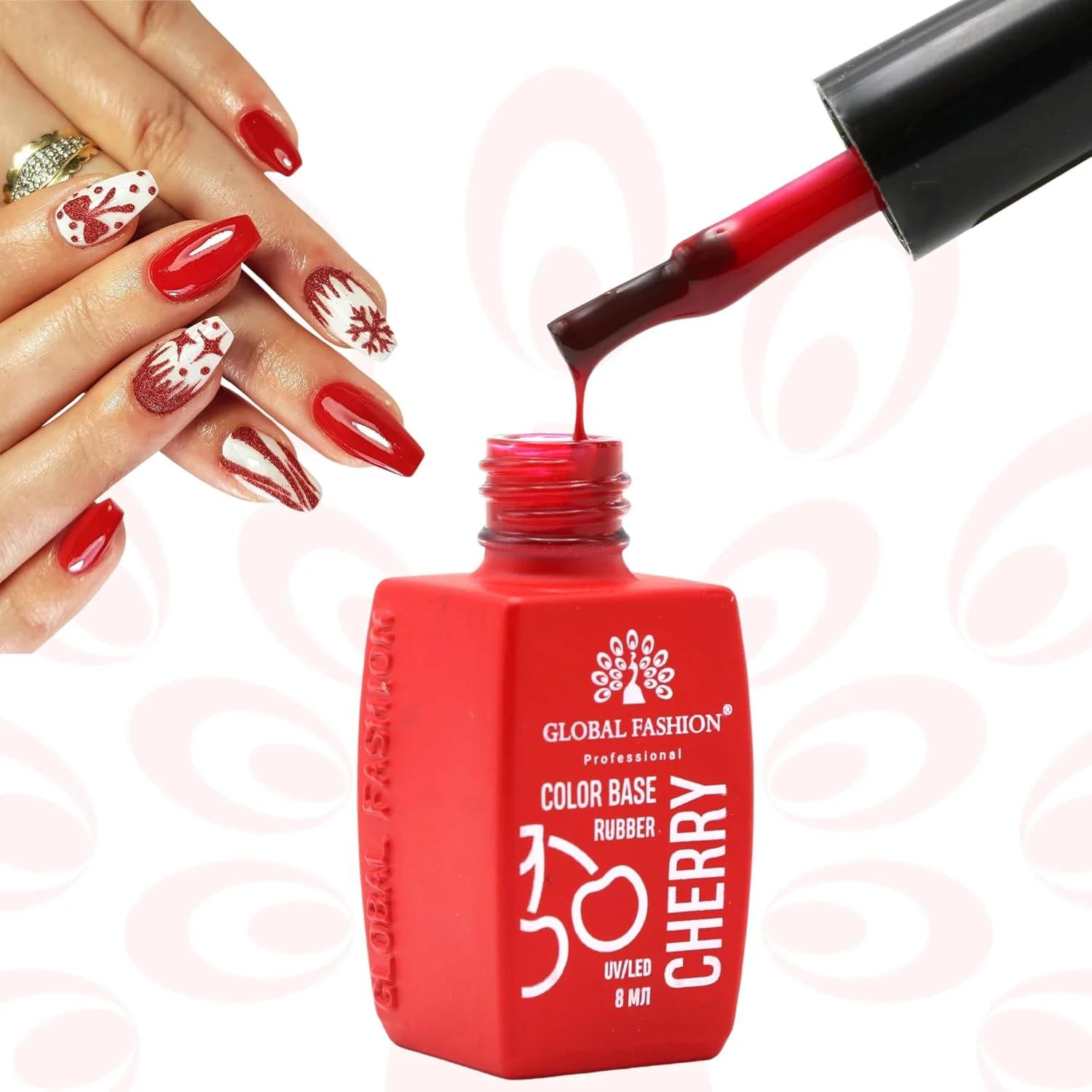 لاک ژل بیس رنگی رابر گیلاسی گلوبال فشن، 8 میل - خود تراز شونده، تقویت کننده ناخن، چسبندگی عالی، استحکام پیوند بالا برای نتایج طولانی مدت (Rosewood Glow (03)، 8 میل) لاک ژل بیس رنگی رابر گیلاسی گلوبال فشن، 8 میل - خود تراز شونده، تقویت کننده ناخن، چسبندگی عالی، استحکام پیوند بالا برای نتایج طولانی مدت (Rosewood Glow (03)، 8 میل)