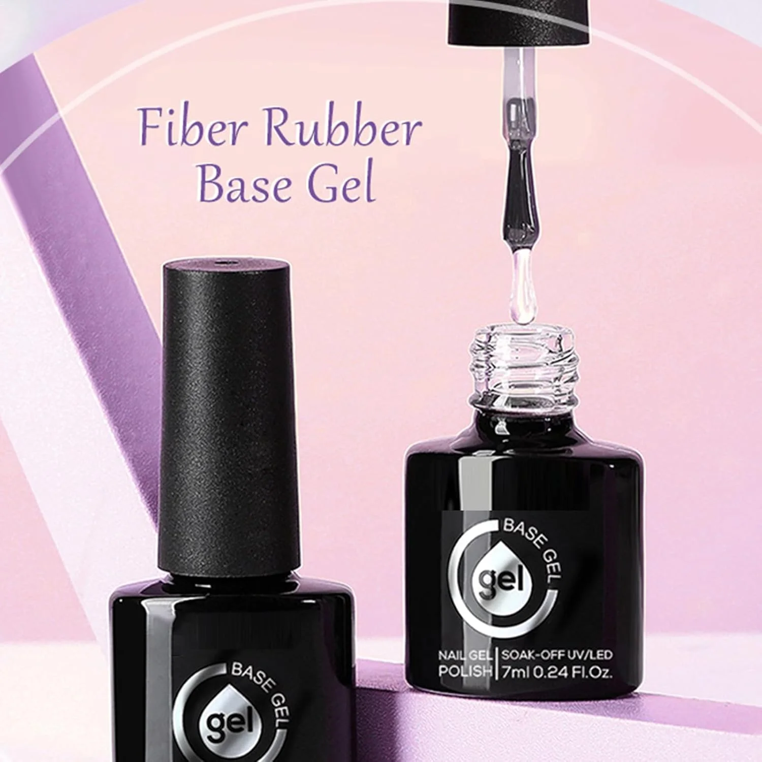 ژل ناخن سازنده - لاک ژل پایه لاستیکی فایبر گلاس شفاف - نیاز به خشک شدن با UV LED، لوازم جانبی مانیکور پدیکور برای مسافرت در فضای باز، سالن زیبایی حرفه ای، استفاده در فضای داخلی ژل ناخن سازنده - لاک ژل پایه لاستیکی فایبر گلاس شفاف - نیاز به خشک شدن با UV LED، لوازم جانبی مانیکور پدیکور برای مسافرت در فضای باز، سالن زیبایی حرفه ای، استفاده در فضای داخلی