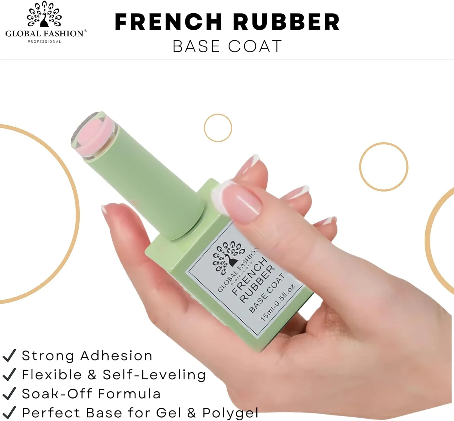 ژل بیس کاور رابر فرنچ گلوبال فشن – لاک ژل UV/LED، 10 رنگ نود طبیعی، فرمول تقویت کننده و ماندگار، مقاوم در برابر لب پر شدن، مناسب مانیکور حرفه ای و طراحی ناخن (2 Peach Glow، 15ml) ژل بیس کاور رابر فرنچ گلوبال فشن – لاک ژل UV/LED، 10 رنگ نود طبیعی، فرمول تقویت کننده و ماندگار، مقاوم در برابر لب پر شدن، مناسب مانیکور حرفه ای و طراحی ناخن (2 Peach Glow، 15ml)