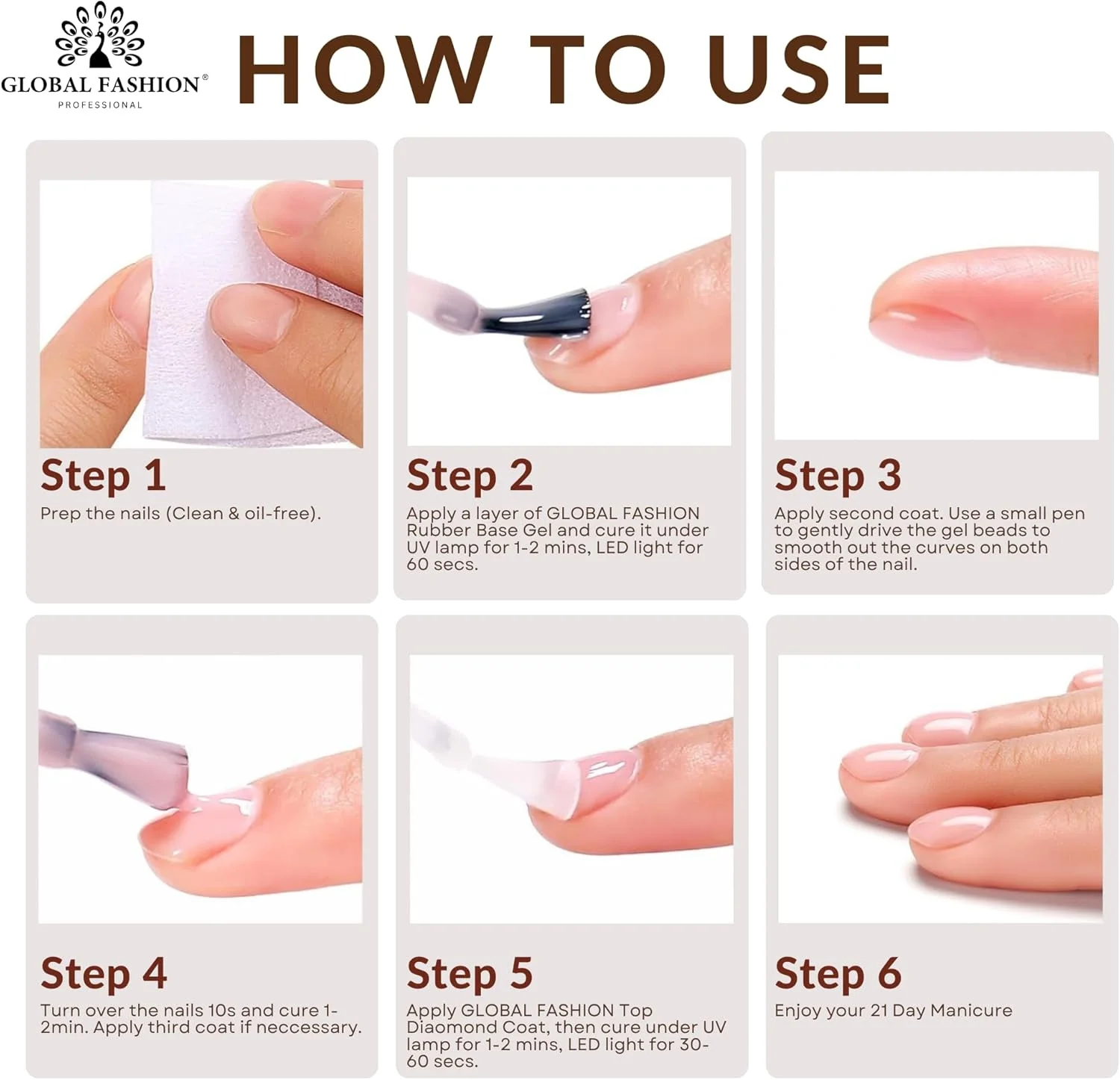 ژل بیس کاور رابر فرنچ گلوبال فشن – لاک ژل UV/LED، 10 رنگ نود طبیعی، فرمول تقویت کننده و ماندگار، مقاوم در برابر لب پر شدن، مناسب مانیکور حرفه ای و طراحی ناخن (2 Peach Glow، 15ml) ژل بیس کاور رابر فرنچ گلوبال فشن – لاک ژل UV/LED، 10 رنگ نود طبیعی، فرمول تقویت کننده و ماندگار، مقاوم در برابر لب پر شدن، مناسب مانیکور حرفه ای و طراحی ناخن (2 Peach Glow، 15ml)