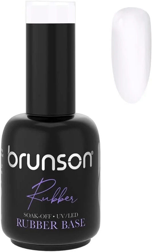 ژل بیس رابر برانسون، لاک ژل بیس رابر برای ناخن، مانیکور فرانسوی، ژل اکستنشن، خیساندن، نیاز به خشک شدن با UV LED، 18 میلی لیتر BRB06 ژل بیس رابر برانسون، لاک ژل بیس رابر برای ناخن، مانیکور فرانسوی، ژل اکستنشن، خیساندن، نیاز به خشک شدن با UV LED، 18 میلی لیتر BRB06