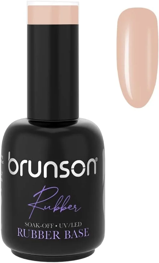 ژل بیس رابر برانسون، لاک ژل بیس رابر برای ناخن، مانیکور فرانسوی، ژل اکستنشن، خیساندن، نیاز به خشک شدن با UV LED، 18 میلی لیتر BRB36