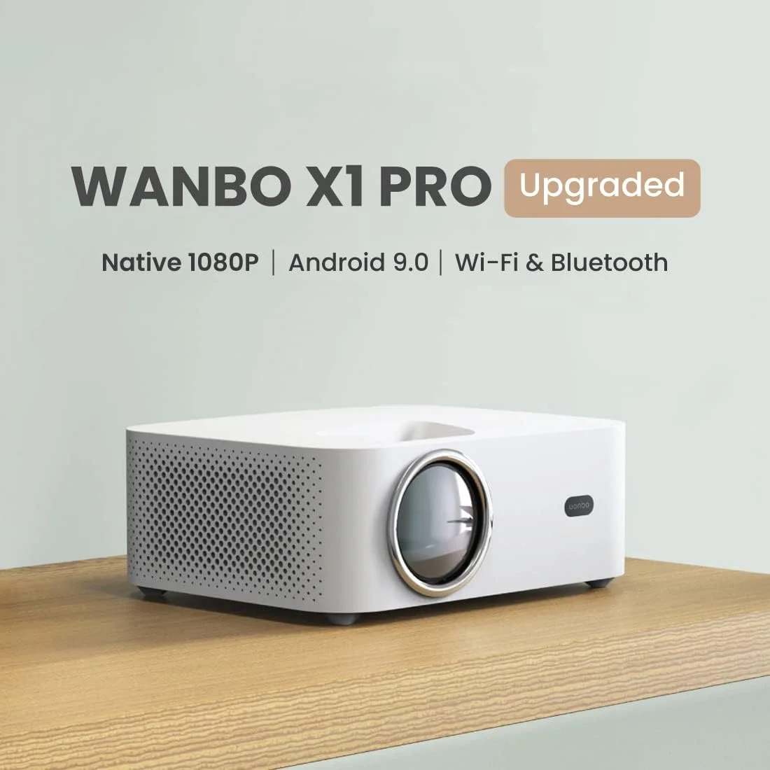 پروژکتور WANBO X1 Pro (ارتقا یافته)، Full HD 1080P واقعی، اندروید 9، پروژکتور خانگی، سینمای LED، 350 ANSI، 3900 لومن، WiFi بلوتوث، HDMI ARC، Dolby DTS، تصحیح کیستون 4D، نسخه جهانی، سفید پروژکتور WANBO X1 Pro (ارتقا یافته)، Full HD 1080P واقعی، اندروید 9، پروژکتور خانگی، سینمای LED، 350 ANSI، 3900 لومن، WiFi بلوتوث، HDMI ARC، Dolby DTS، تصحیح کیستون 4D، نسخه جهانی، سفید
