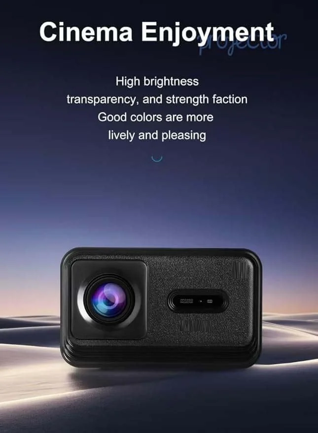 پروژکتور سینمای خانگی هوشمند 4K، وای فای 5G، بلوتوث، 1200 انسی لومن، نمایشگر 50-150 اینچی پروژکتور سینمای خانگی هوشمند 4K، وای فای 5G، بلوتوث، 1200 انسی لومن، نمایشگر 50-150 اینچی