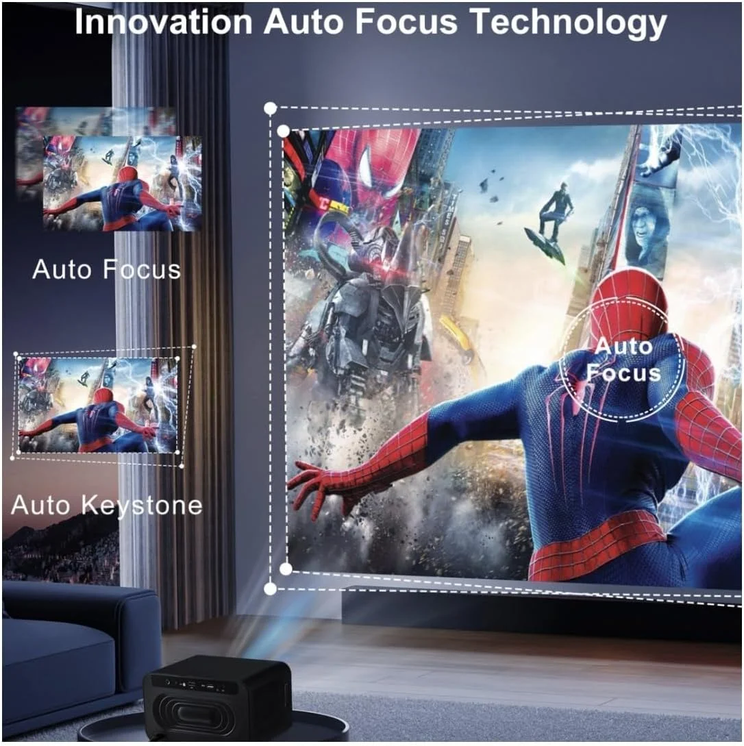 پروژکتور فیلم U8 Pro، 1500 انسی لومن، 6 گیگابایت رم، صفحه نمایش 120 سانتی متری، سیستم عامل اندروید، Wi-Fi، کنترل از راه دور، مشکی پروژکتور فیلم U8 Pro، 1500 انسی لومن، 6 گیگابایت رم، صفحه نمایش 120 سانتی متری، سیستم عامل اندروید، Wi-Fi، کنترل از راه دور، مشکی