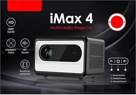 پروژکتور هوشمند ال سی دی آی مکس 4، کیفیت 1080P HD، سینمای خانگی، HDMI و بلوتوث، چند منظوره پروژکتور هوشمند ال سی دی آی مکس 4، کیفیت 1080P HD، سینمای خانگی، HDMI و بلوتوث، چند منظوره
