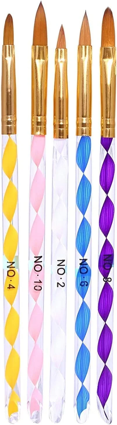 ست قلموهای طراحی ناخن، ابزارهای طراحی ناخن با لاک ژل، قلم طراحی، قلم ژل ناخن، قلم خط‌کش طراحی ناخن، مناسب برای استفاده در سالن و طراحی ناخن در خانه
