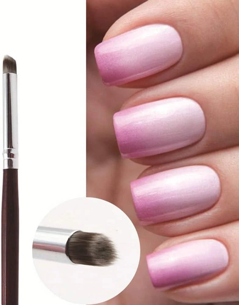 1 عدد برس ناخن برای طراحی ناخن، برس حرفه ای طراحی ناخن/ برس لاک ژل مانیکور/ قلم طراحی ناخن با رنگ آمیزی تدریجی (A)