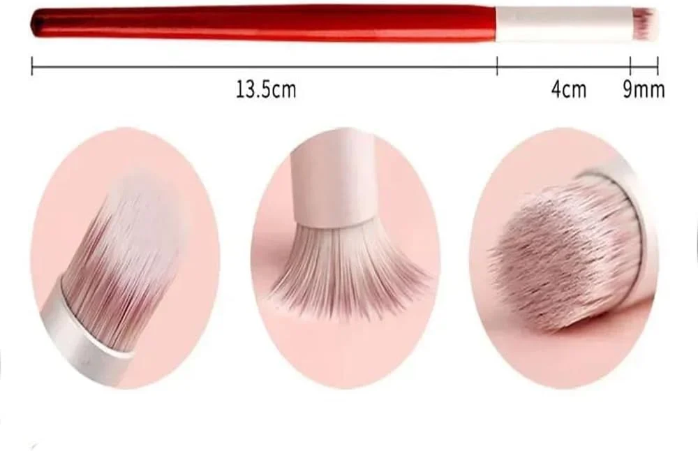 1 عدد برس ناخن برای طراحی ناخن، برس حرفه ای طراحی ناخن/ برس لاک ژل مانیکور/ قلم طراحی ناخن با رنگ آمیزی تدریجی (A)