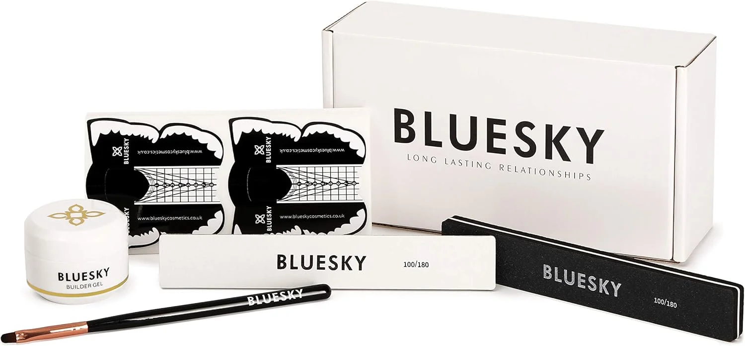 کیت ژل بیلدر ناخن Bluesky، کیت اکستنشن ناخن برای مبتدیان، ژل بیلدر شفاف 30 میلی لیتر، 50 عدد استیکر فرم ناخن، سوهان و بافر ناخن، برس اکستنشن ناخن کیت ژل بیلدر ناخن Bluesky، کیت اکستنشن ناخن برای مبتدیان، ژل بیلدر شفاف 30 میلی لیتر، 50 عدد استیکر فرم ناخن، سوهان و بافر ناخن، برس اکستنشن ناخن