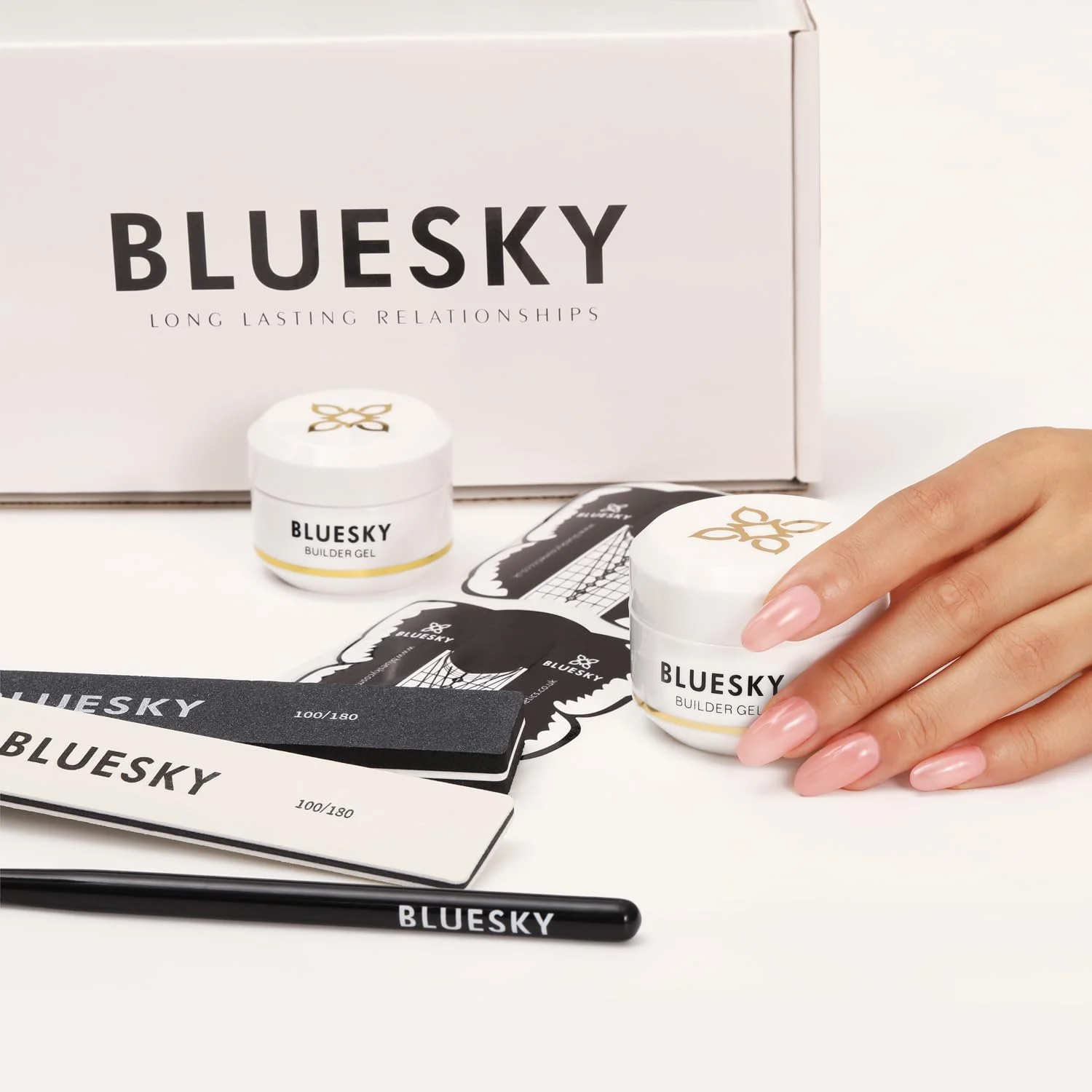 کیت ژل بیلدر ناخن Bluesky، کیت اکستنشن ناخن برای مبتدیان، ژل بیلدر شفاف 30 میلی لیتر، 50 عدد استیکر فرم ناخن، سوهان و بافر ناخن، برس اکستنشن ناخن کیت ژل بیلدر ناخن Bluesky، کیت اکستنشن ناخن برای مبتدیان، ژل بیلدر شفاف 30 میلی لیتر، 50 عدد استیکر فرم ناخن، سوهان و بافر ناخن، برس اکستنشن ناخن