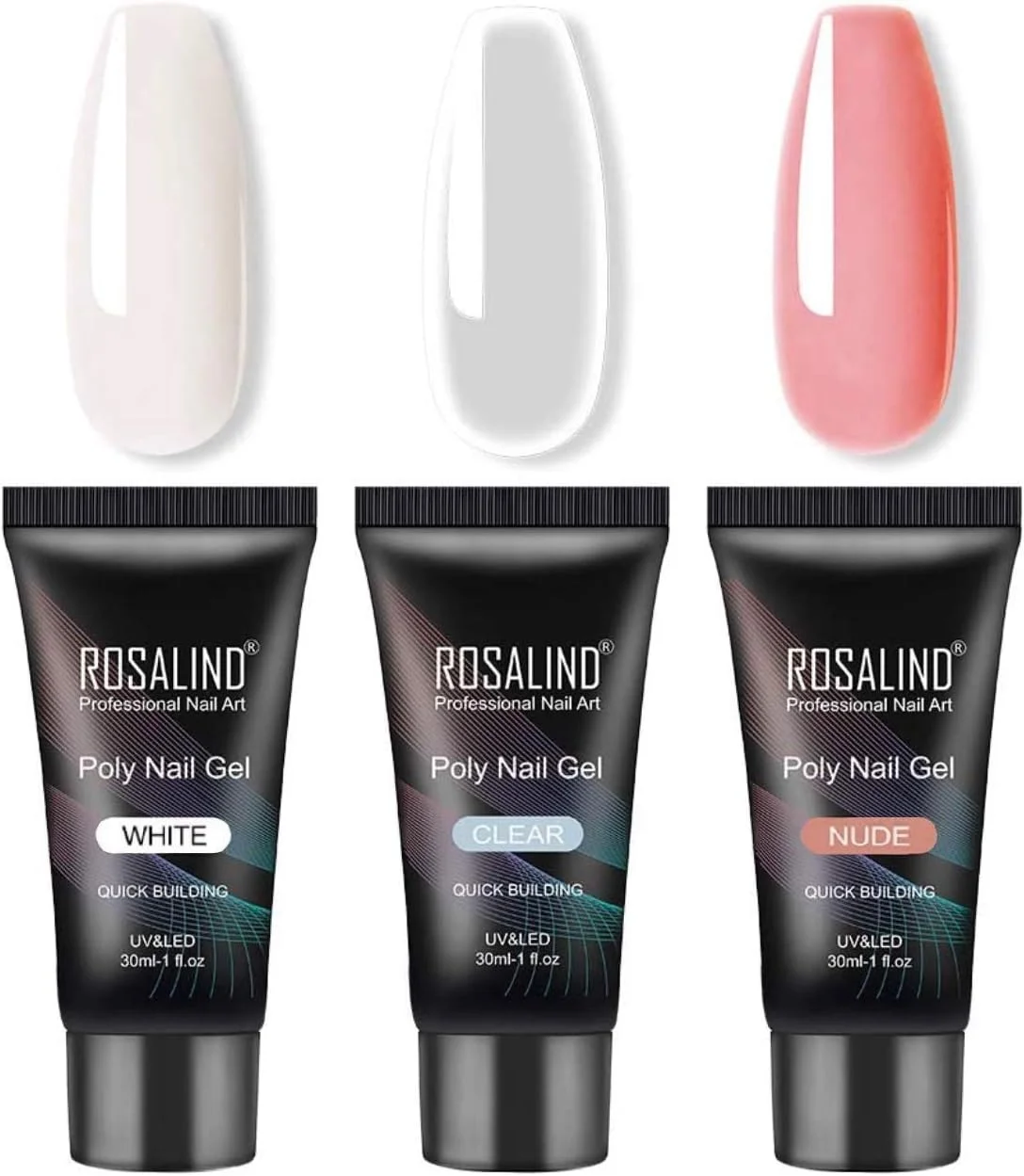 کیت ژل پلی ناخن کالا ROSALIND، شامل ژل پلی ناخن شفاف، سفید و رنگ بدن، ژل سازنده ناخن، ژل اکستنشن ناخن، کیت 3 رنگ تیوب پلی برای مبتدیان هنر ناخن DIY در خانه کیت ژل پلی ناخن کالا ROSALIND، شامل ژل پلی ناخن شفاف، سفید و رنگ بدن، ژل سازنده ناخن، ژل اکستنشن ناخن، کیت 3 رنگ تیوب پلی برای مبتدیان هنر ناخن DIY در خانه
