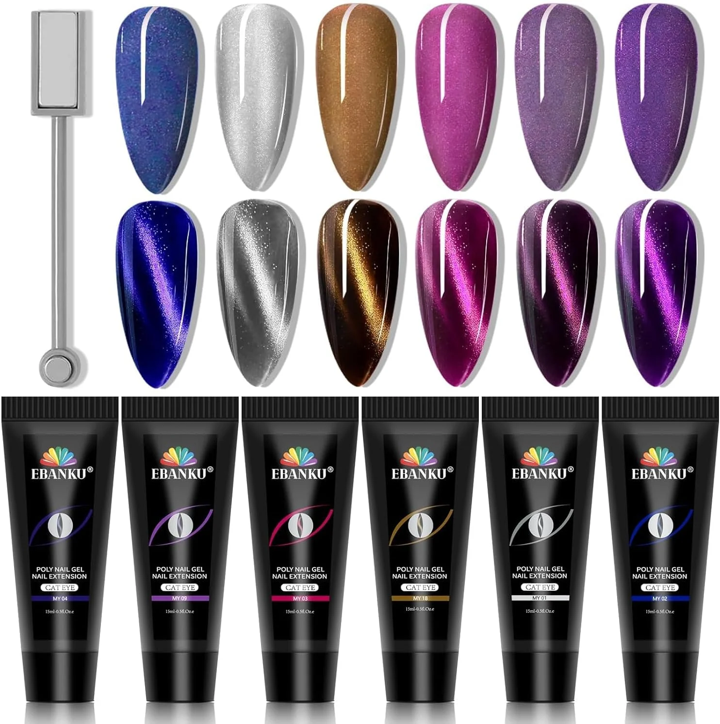 ست آغازگر پلی ژل EBANKU، ست ژل ناخن پلی گلیتر 8 رنگ، ژل سازنده اکستنشن ناخن، ژل ناخن اکریلیک برای مبتدیان، شروع کننده، DIY، خانه، DIY، سالن، ناخن های هنری ست آغازگر پلی ژل EBANKU، ست ژل ناخن پلی گلیتر 8 رنگ، ژل سازنده اکستنشن ناخن، ژل ناخن اکریلیک برای مبتدیان، شروع کننده، DIY، خانه، DIY، سالن، ناخن های هنری