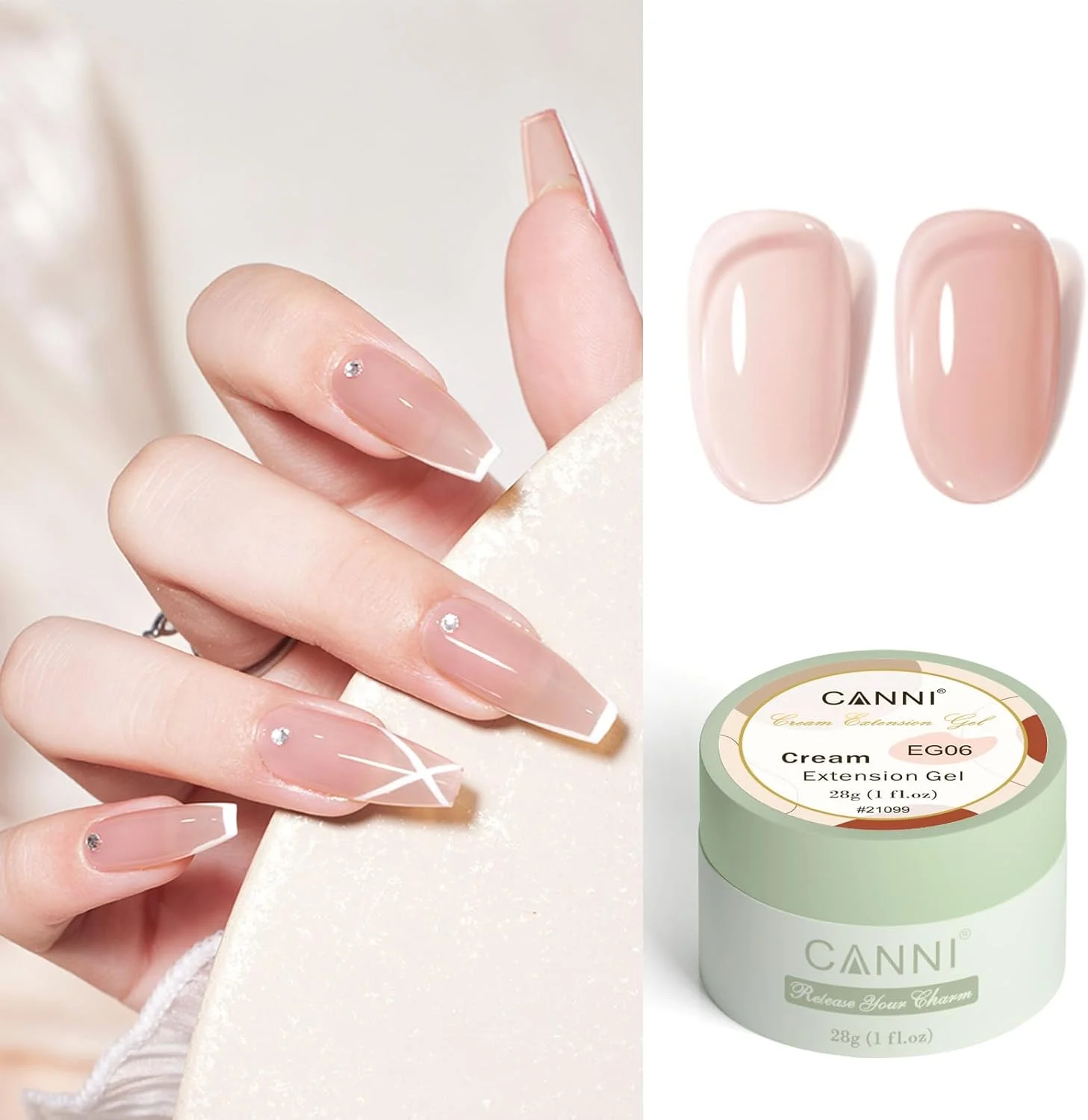 ژل بیلدر CANNI - 30 میلی لیتر ژل سخت نارنجی-صورتی ملایم برای اکستنشن و تقویت ناخن، بافت ژله ای برای طراحی ناخن DIY ژل بیلدر CANNI - 30 میلی لیتر ژل سخت نارنجی-صورتی ملایم برای اکستنشن و تقویت ناخن، بافت ژله ای برای طراحی ناخن DIY