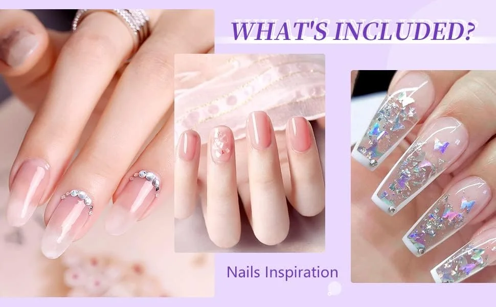 کیت ژل ناخن سازنده Coslifestore با ژل سازنده صورتی روشن برای اکستنشن ناخن با ناخن مصنوعی، مینی لامپ UV، تاپ کت و بیس کت کیت ژل ناخن سازنده Coslifestore با ژل سازنده صورتی روشن برای اکستنشن ناخن با ناخن مصنوعی، مینی لامپ UV، تاپ کت و بیس کت