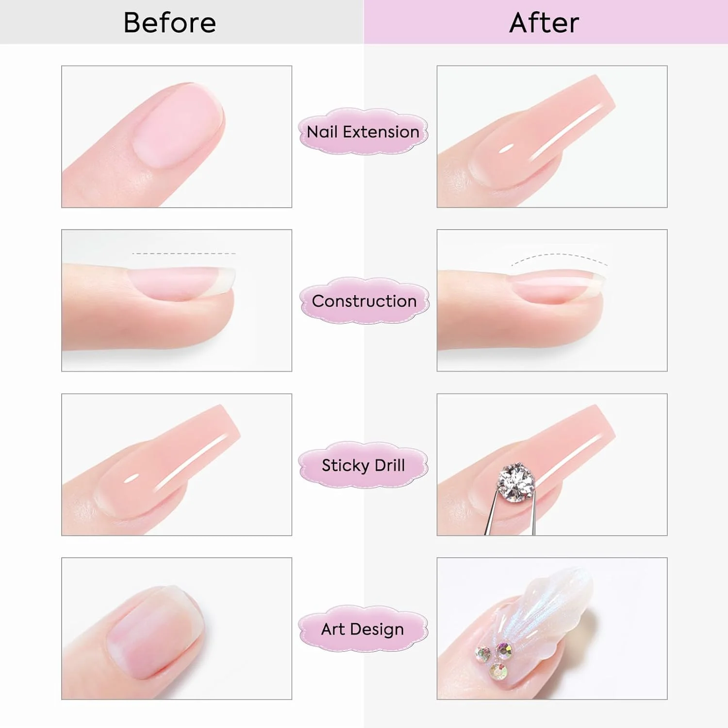 ژل بیلدر CANNI - 30 میلی لیتر ژل سخت نارنجی-صورتی ملایم برای اکستنشن و تقویت ناخن، بافت ژله ای برای طراحی ناخن DIY ژل بیلدر CANNI - 30 میلی لیتر ژل سخت نارنجی-صورتی ملایم برای اکستنشن و تقویت ناخن، بافت ژله ای برای طراحی ناخن DIY