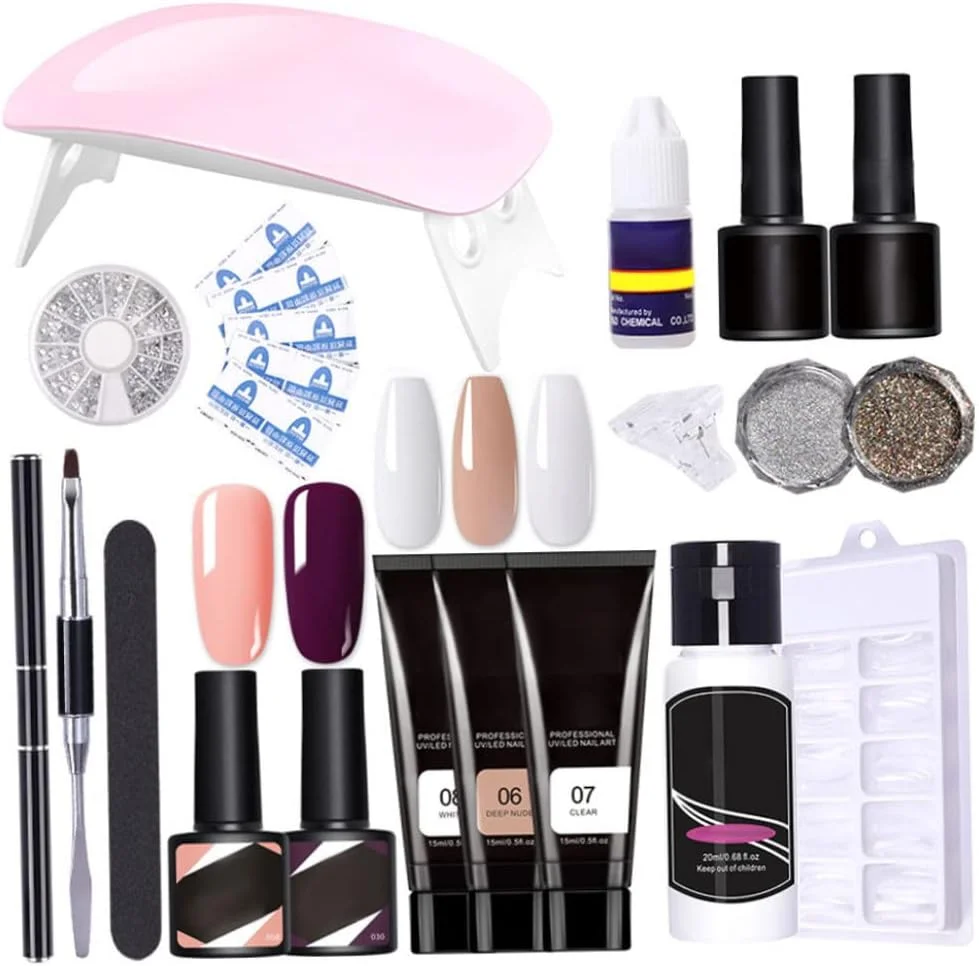 ست کامل کاشت ناخن، ژل کاشت ناخن با دستگاه خشک کن ناخن، 18 تکه، ابزار و وسایل مانیکور ناخن، سایر ابزارهای ناخن ست کامل کاشت ناخن، ژل کاشت ناخن با دستگاه خشک کن ناخن، 18 تکه، ابزار و وسایل مانیکور ناخن، سایر ابزارهای ناخن
