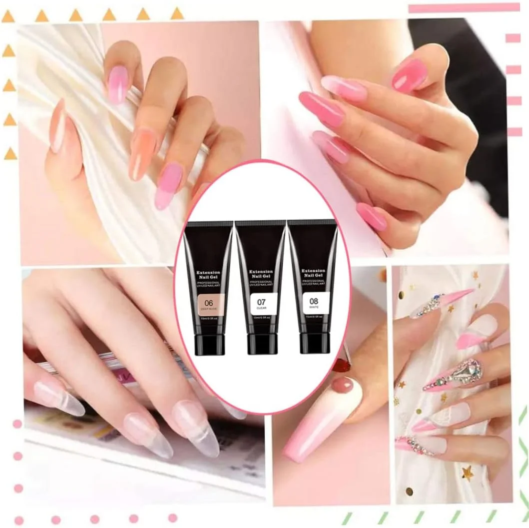 ست کامل کاشت ناخن HEJLZC، شامل ژل بیلدر، بیس کت و ابزار مانیکور - 11 تکه - مدل 5، ابزار و لوازم ناخن، سایر ابزارهای ناخن ست کامل کاشت ناخن HEJLZC، شامل ژل بیلدر، بیس کت و ابزار مانیکور - 11 تکه - مدل 5، ابزار و لوازم ناخن، سایر ابزارهای ناخن