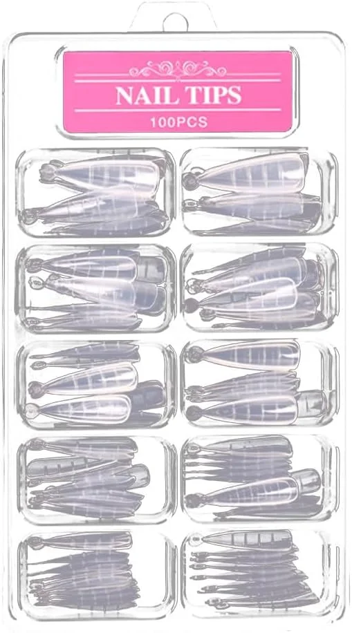 ست ژل ناخن Gogogmee برای کاشت ناخن، شامل 100 عدد تیپ ناخن برای فرنچ ناخن ست ژل ناخن Gogogmee برای کاشت ناخن، شامل 100 عدد تیپ ناخن برای فرنچ ناخن