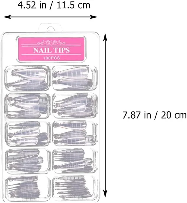 ست ژل ناخن Gogogmee برای کاشت ناخن، شامل 100 عدد تیپ ناخن برای فرنچ ناخن ست ژل ناخن Gogogmee برای کاشت ناخن، شامل 100 عدد تیپ ناخن برای فرنچ ناخن