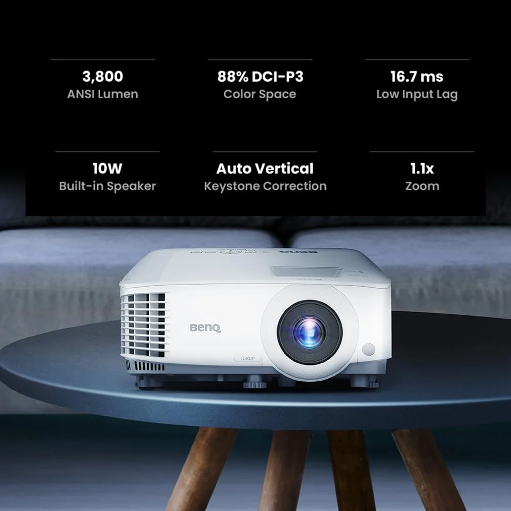 پروژکتور گیمینگ بنکیو TH575 | 1080P | 3800 لومن | تاخیر کم با حالت بازی پیشرفته | کنتراست بالا Rec.709 | قابلیت سه بعدی، تصحیح خودکار کیستون عمودی، زوم 1.1x | سینمای خانگی HD