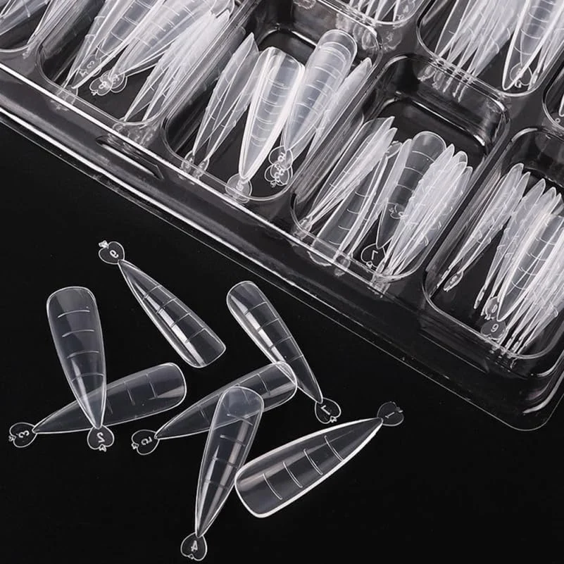 ست ژل ناخن Gogogmee برای کاشت ناخن، شامل 100 عدد تیپ ناخن برای فرنچ ناخن ست ژل ناخن Gogogmee برای کاشت ناخن، شامل 100 عدد تیپ ناخن برای فرنچ ناخن