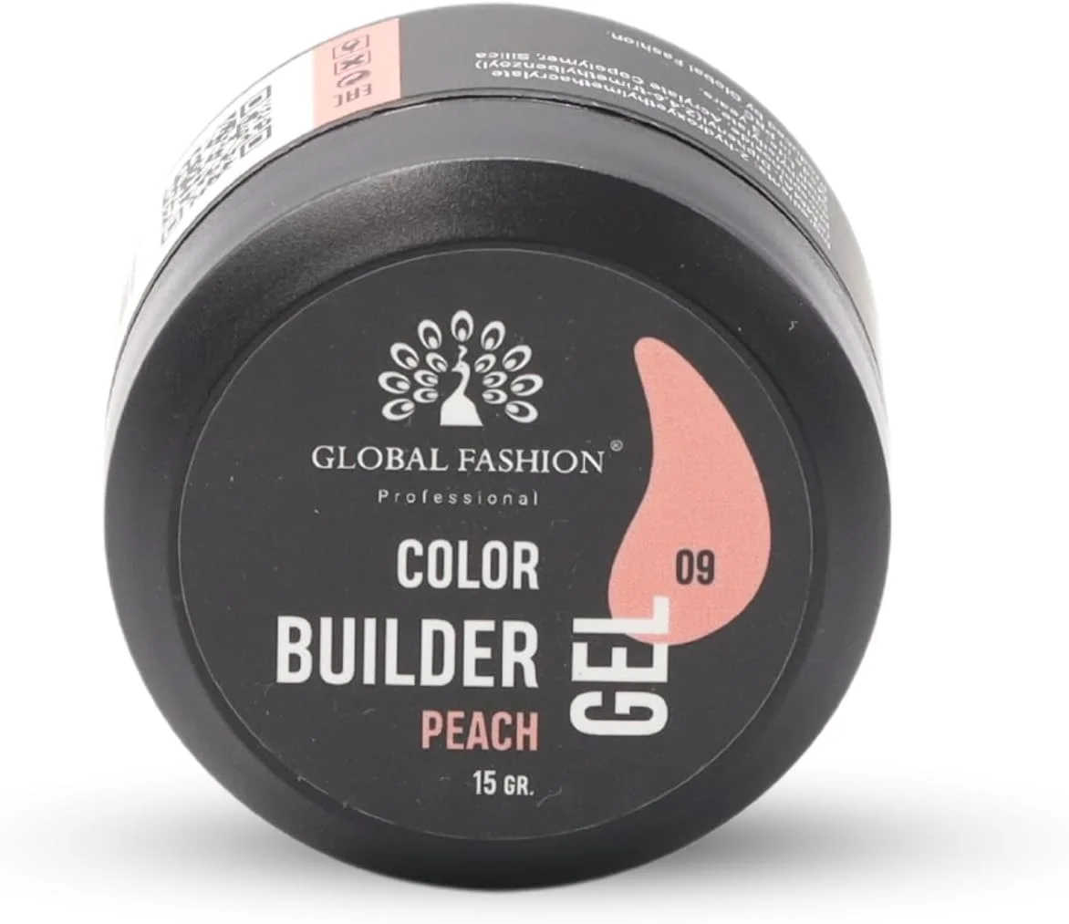 ژل بیلدر رنگی حرفه ای گلوبال فشن 15 گرمی با 13 رنگ: هنرمند ناخن درونی خود را با این ابزار مجسمه سازی و رنگ آمیزی ناخن همه کاره آزاد کنید (09 هلویی) ژل بیلدر رنگی حرفه ای گلوبال فشن 15 گرمی با 13 رنگ: هنرمند ناخن درونی خود را با این ابزار مجسمه سازی و رنگ آمیزی ناخن همه کاره آزاد کنید (09 هلویی)