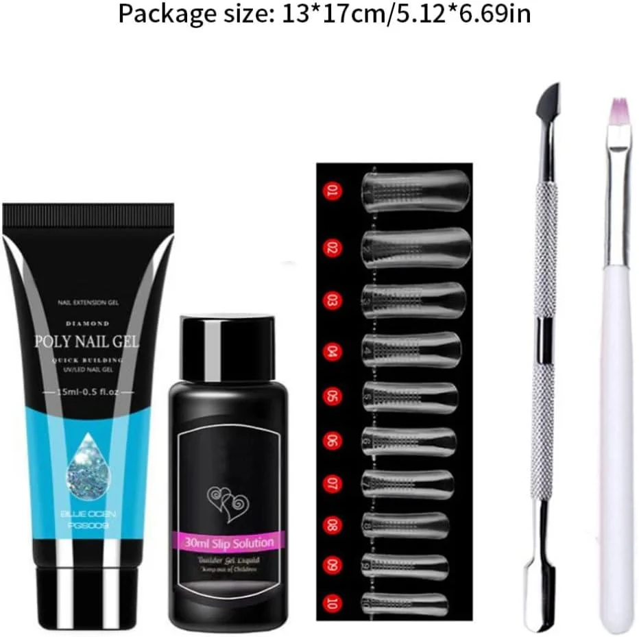 ست کامل کاشت ناخن ژلی HEJLZC مدل Style9، ابزار و وسایل مانیکور حرفه ای، سایر ابزارهای ناخن