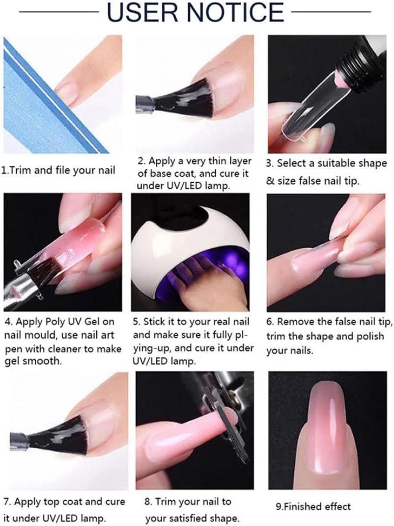 کیت های اکستنشن ناخن ژلی، کیت استارتر مانیکور حرفه ای، ژل سازنده مدل 4، ابزار و لوازم ناخن، سایر ابزارهای ناخن کیت های اکستنشن ناخن ژلی، کیت استارتر مانیکور حرفه ای، ژل سازنده مدل 4، ابزار و لوازم ناخن، سایر ابزارهای ناخن