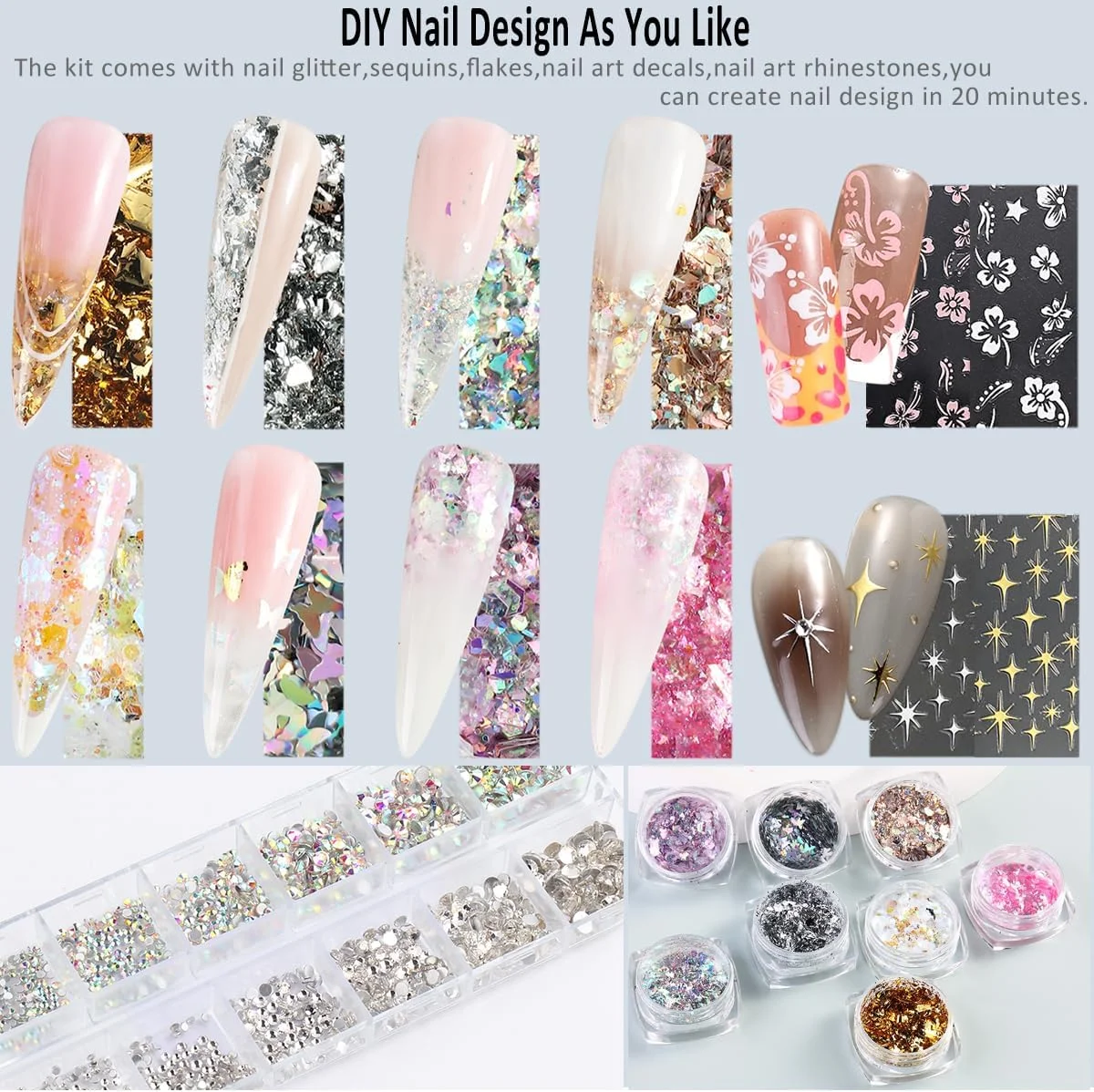 کیت ژل ناخن پلی Fcozpjk با نور UV، کیت اکستنشن ناخن ژل سازنده 12 رنگ برای مبتدیان با همه چیز، محلول لغزنده فرم های ناخن دوتایی، کیت استارتر طراحی هنر ناخن ژل پلی اکلیلی درشت