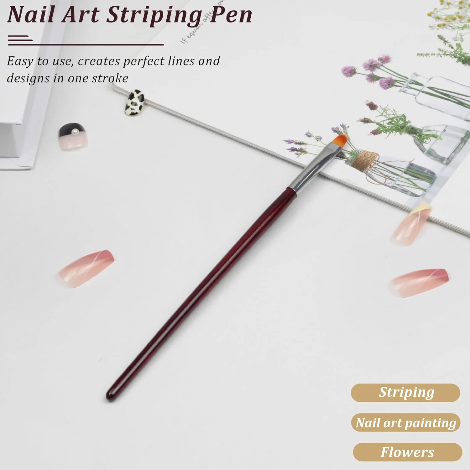 ست برس های حرفه ای طراحی ناخن - کیت برس گرادیان آمبره فرانسوی با ابزار خط زن، نقطه گذاری و ژل ساز - برای اکریلیک، ژل UV، کاشت ناخن و تمیز کردن - ایده آل برای استفاده در سالن و DIY ست برس های حرفه ای طراحی ناخن - کیت برس گرادیان آمبره فرانسوی با ابزار خط زن، نقطه گذاری و ژل ساز - برای اکریلیک، ژل UV، کاشت ناخن و تمیز کردن - ایده آل برای استفاده در سالن و DIY