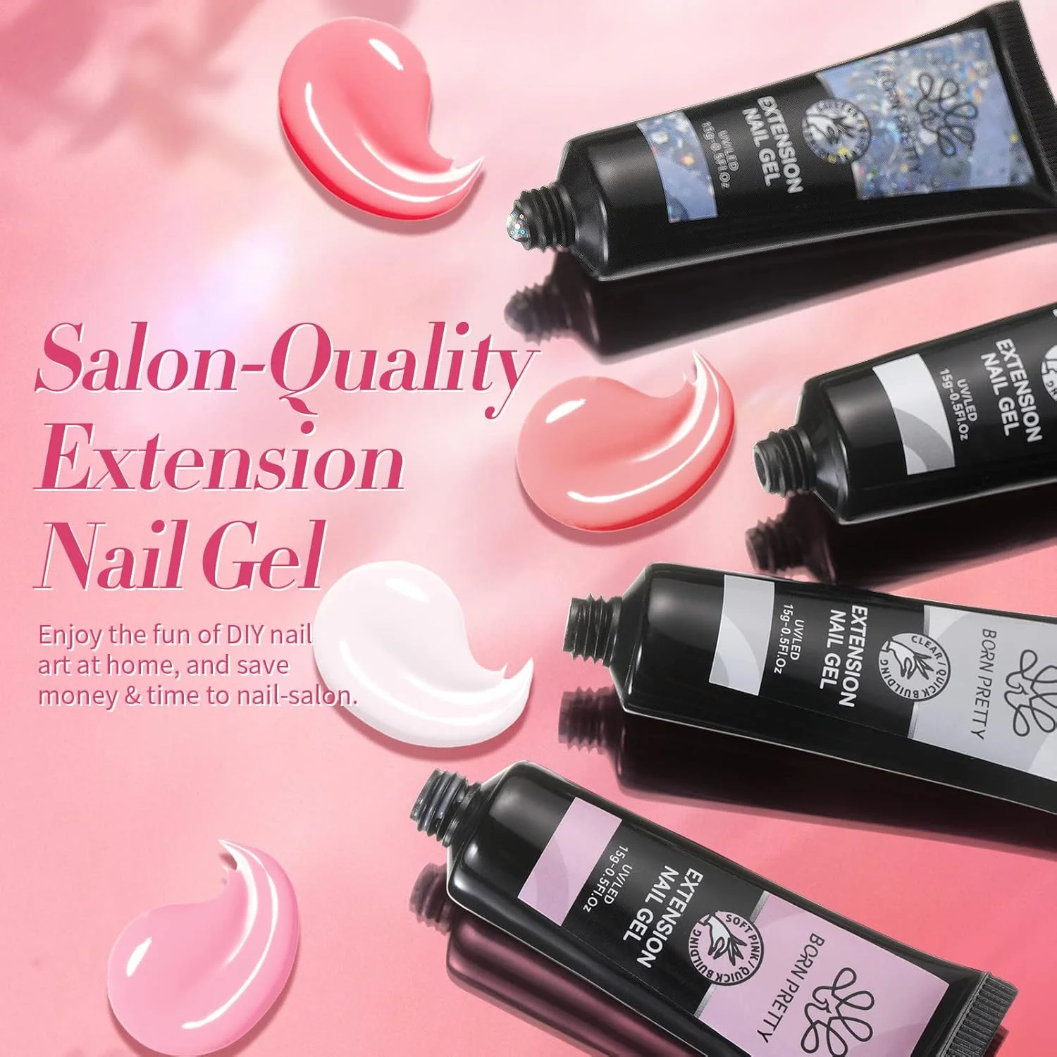 کیت ژل پلی اکستنشن ناخن BORN PRETTY - کیت ژل ناخن پلی 6 رنگ، ژل سازنده صورتی ژله ای شفاف برهنه، ست همه در یک با لامپ ناخن، ست تاپ کت پایه، فرم ناخن، ست مانیکور فرانسوی برای مبتدی کیت ژل پلی اکستنشن ناخن BORN PRETTY - کیت ژل ناخن پلی 6 رنگ، ژل سازنده صورتی ژله ای شفاف برهنه، ست همه در یک با لامپ ناخن، ست تاپ کت پایه، فرم ناخن، ست مانیکور فرانسوی برای مبتدی