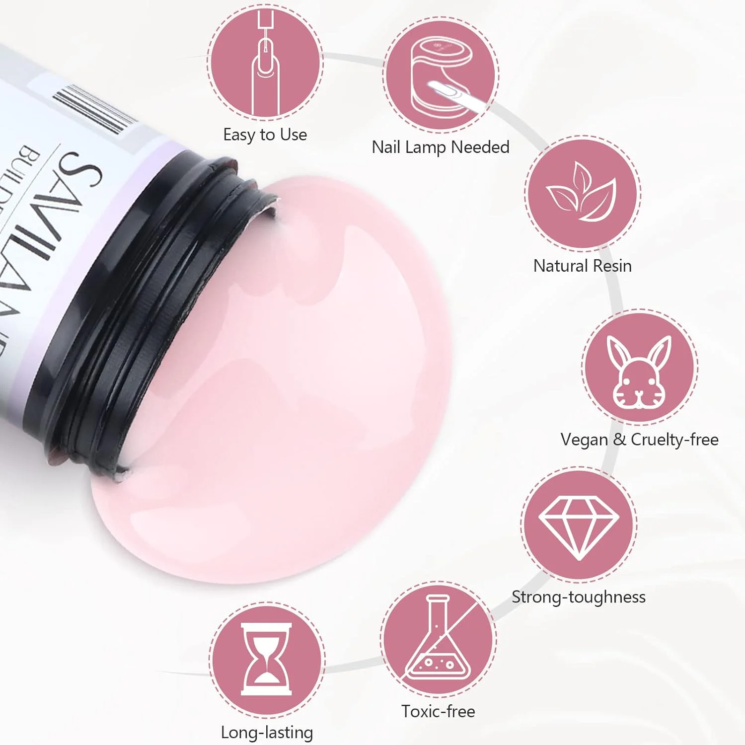 ژل بیلدر ناخن 100 گرمی ساویلند - ژل سخت صورتی روشن 105 میلی لیتری برای اکستنشن، طراحی ناخن، مانیکور، مناسب برای شروع کار حرفه ای در سالن های ناخن یا استفاده خانگی ژل بیلدر ناخن 100 گرمی ساویلند - ژل سخت صورتی روشن 105 میلی لیتری برای اکستنشن، طراحی ناخن، مانیکور، مناسب برای شروع کار حرفه ای در سالن های ناخن یا استفاده خانگی