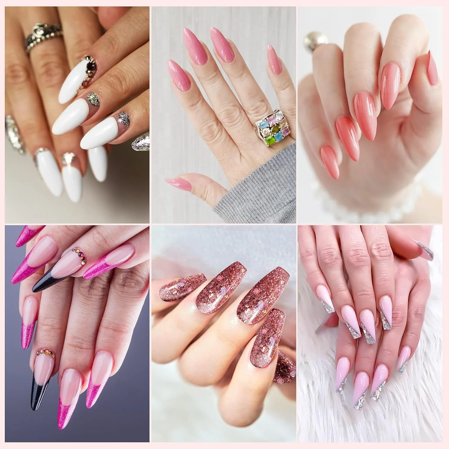 کیت ژل پلی ناخن PHOENIXY، ست ژل پلی ناخن 6 رنگ 15 میلی لیتری، ژل ناخن ساز صورتی هلویی بی رنگ، ست هدیه پایه ژل اکستنشن ناخن برای زنان کیت ژل پلی ناخن PHOENIXY، ست ژل پلی ناخن 6 رنگ 15 میلی لیتری، ژل ناخن ساز صورتی هلویی بی رنگ، ست هدیه پایه ژل اکستنشن ناخن برای زنان