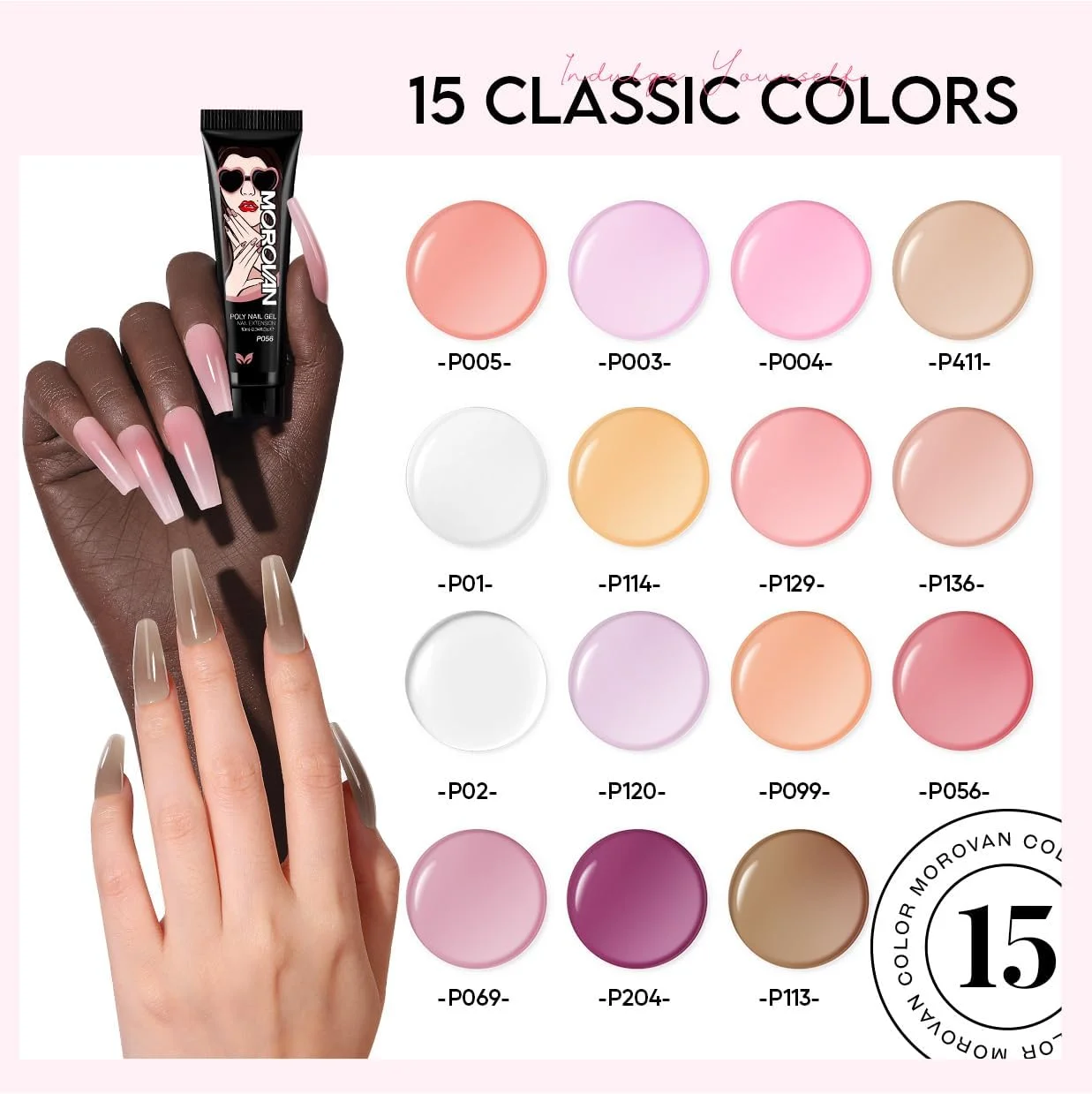 کیت ژل پولی ناخن برای مبتدیان: کیت استارتر اکستنشن ناخن ژلی 15 رنگ با محلول لغزنده و نور UV برای زنان و دختران، مناسب برای DIY در خانه کیت ژل پولی ناخن برای مبتدیان: کیت استارتر اکستنشن ناخن ژلی 15 رنگ با محلول لغزنده و نور UV برای زنان و دختران، مناسب برای DIY در خانه