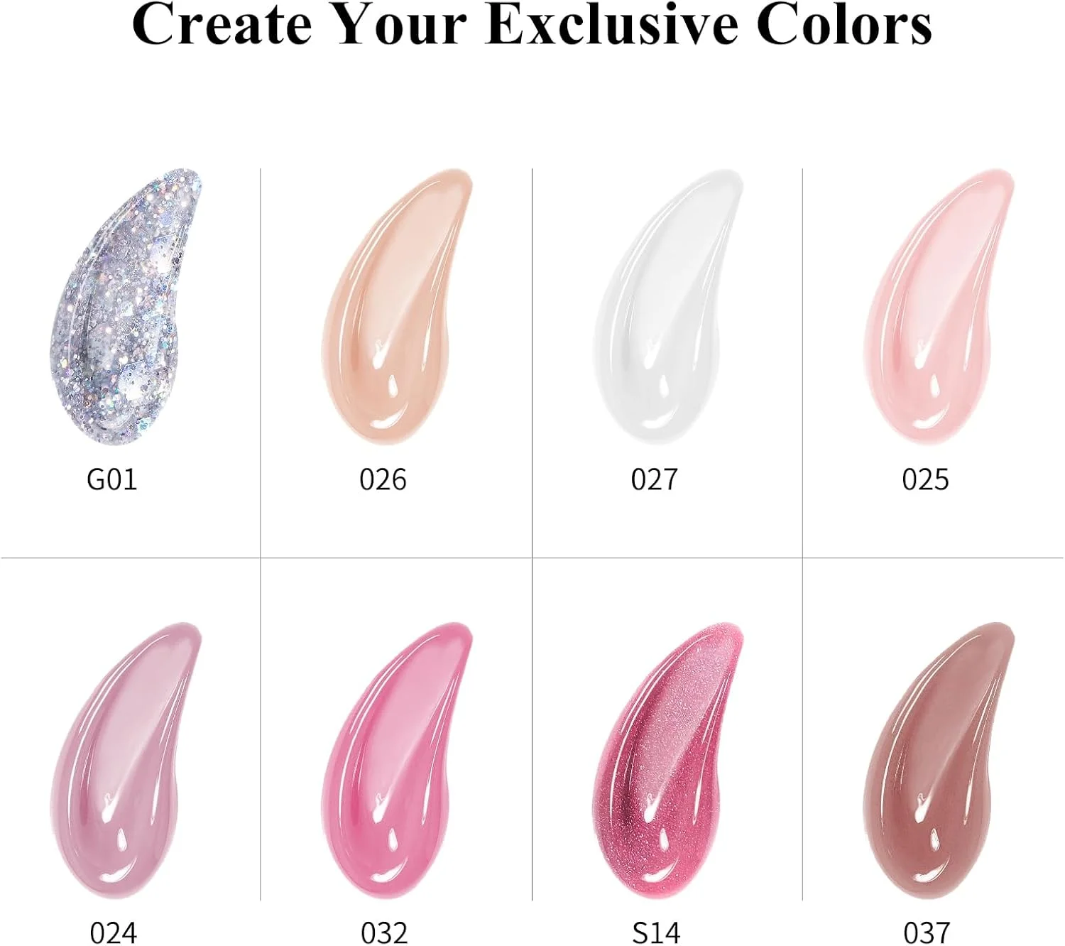 کیت ژل پلی ناخن PHOENIXY، مجموعه 8 عددی ژل سازنده اکستنشن پلی ناخن با لامپ ناخن، تاپ کت براق و مات، هنر ناخن DIY در خانه، هدیه کریسمس برای زنان