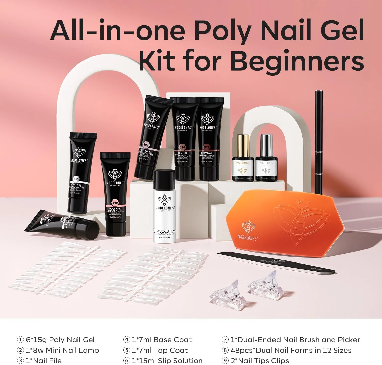 ست ژل پلی ناخن مدلونز، 6 رنگ با لامپ ناخن 8 وات، ست ژل اکستنشن ناخن، رنگ های صورتی هلویی و شفاف طبیعی، ست کامل مبتدی برای ضخیم کردن ناخن، مناسب استفاده خانگی برای بانوان ست ژل پلی ناخن مدلونز، 6 رنگ با لامپ ناخن 8 وات، ست ژل اکستنشن ناخن، رنگ های صورتی هلویی و شفاف طبیعی، ست کامل مبتدی برای ضخیم کردن ناخن، مناسب استفاده خانگی برای بانوان