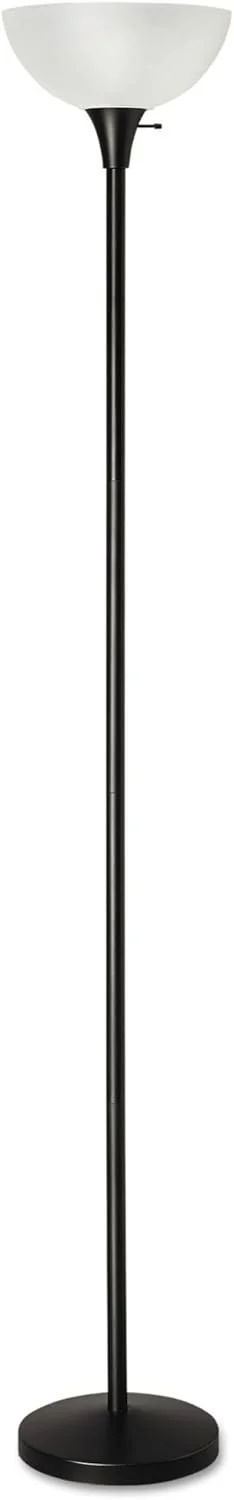 چراغ ایستاده آلرا، ارتفاع 180 سانتی متر، سایه پلاستیکی شفاف، مشکی چراغ ایستاده آلرا، ارتفاع 180 سانتی متر، سایه پلاستیکی شفاف، مشکی
